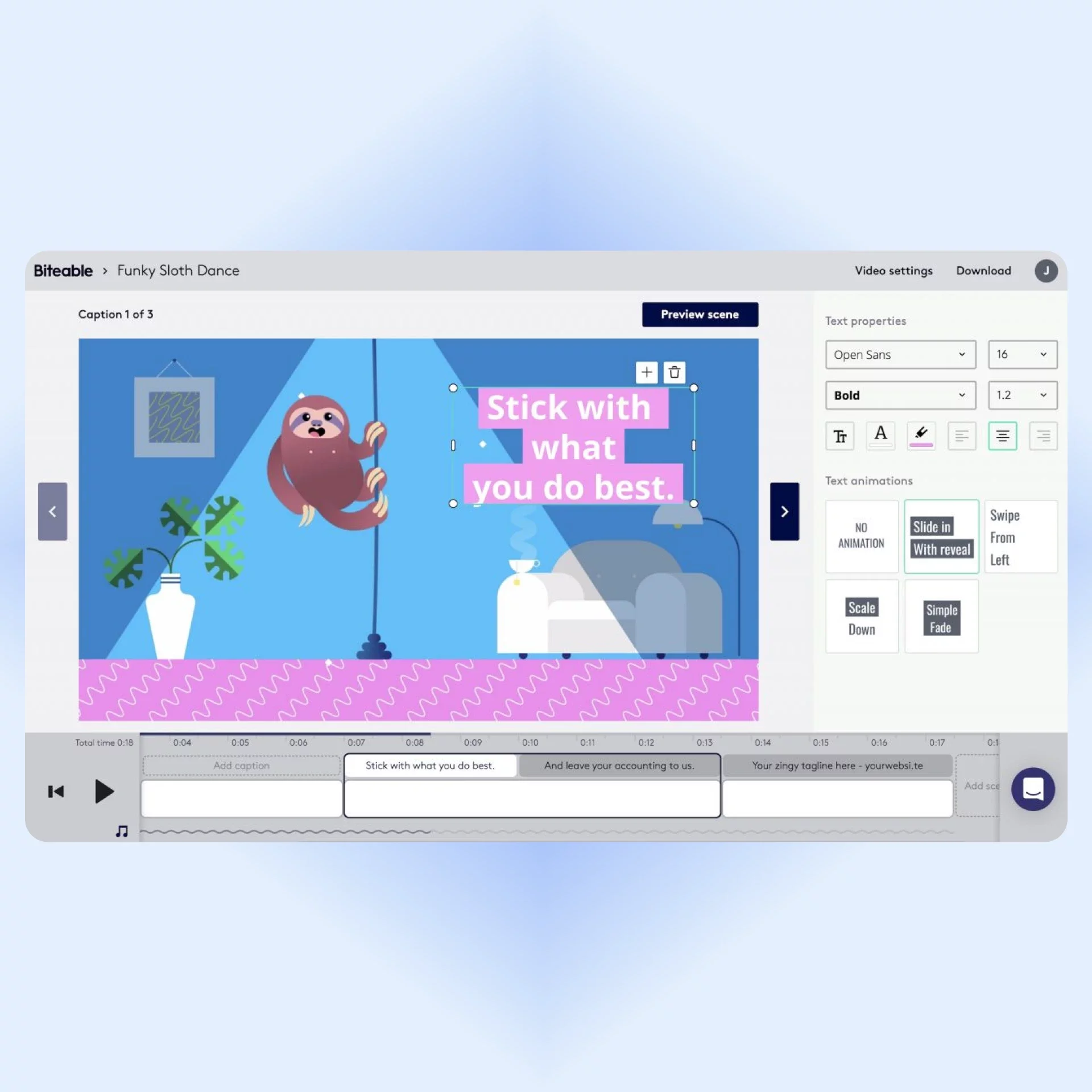 Biteable программа для анимации